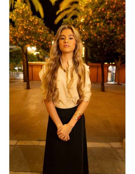 FALDA NEGRA BRILLO