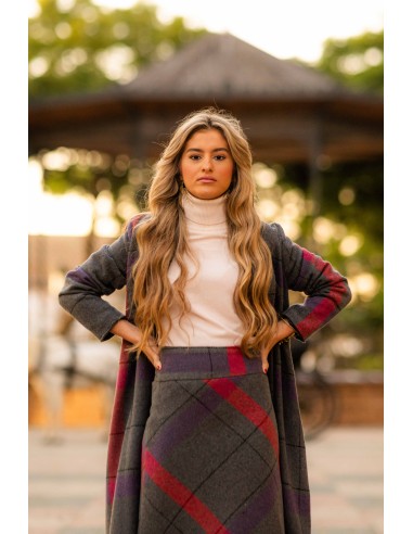 FALDA CUADRO GRIS